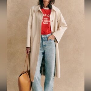 Sezane Clyde Coat Ecru